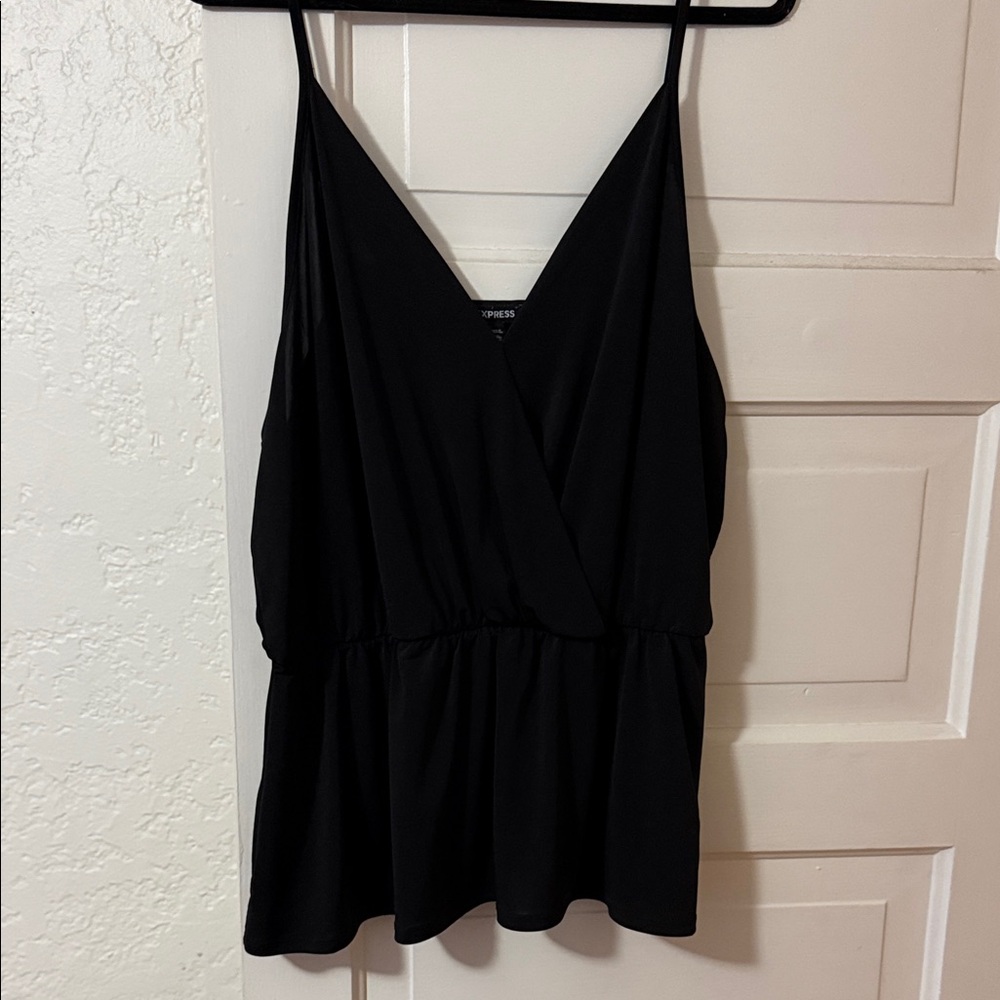 Express Black Wrap-Front Camisole